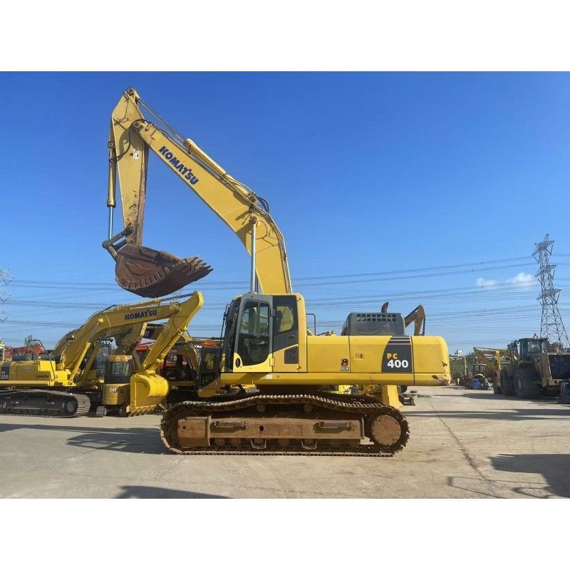 Excavadora Komatsu PC400 de segunda mão 270 KW Potência do motor para construção pesada