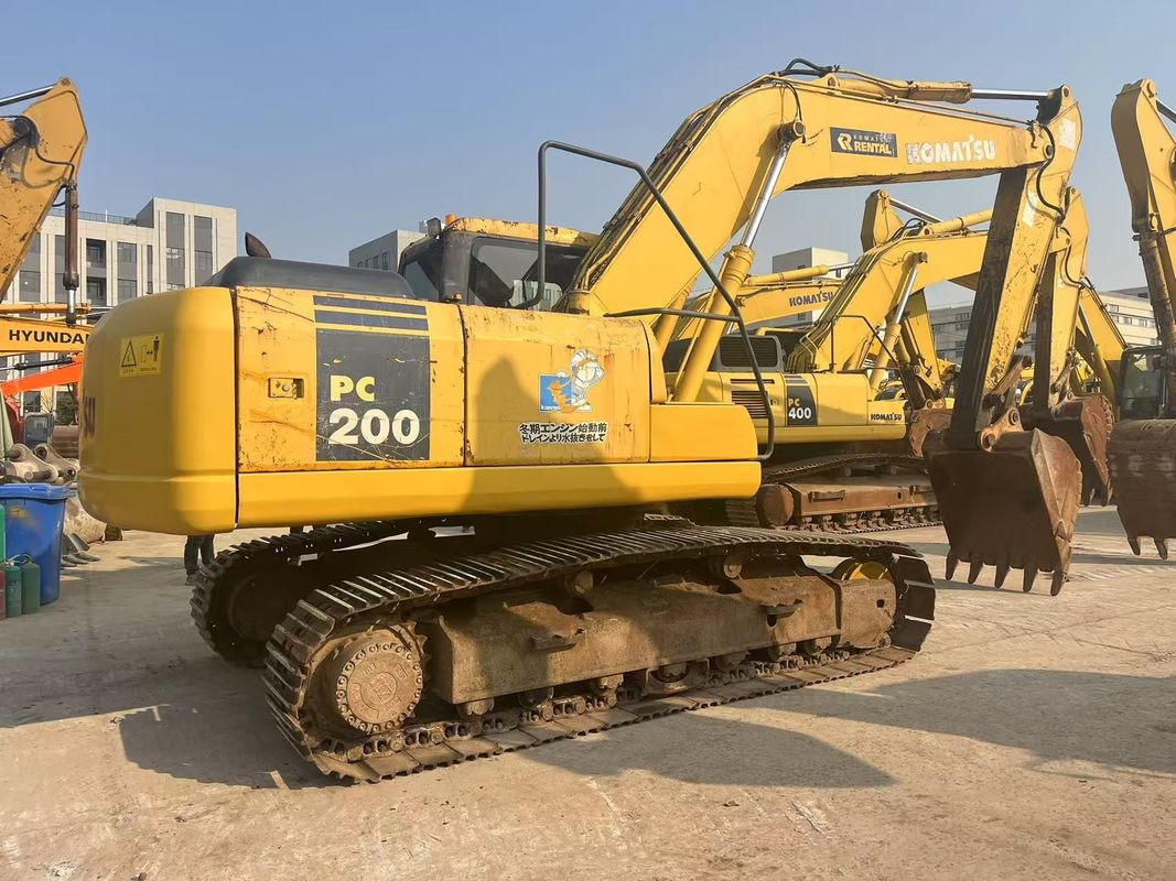 Excavadora komatsu PC220-7 usada de alto desempenho 22 toneladas excavadora komatsu original