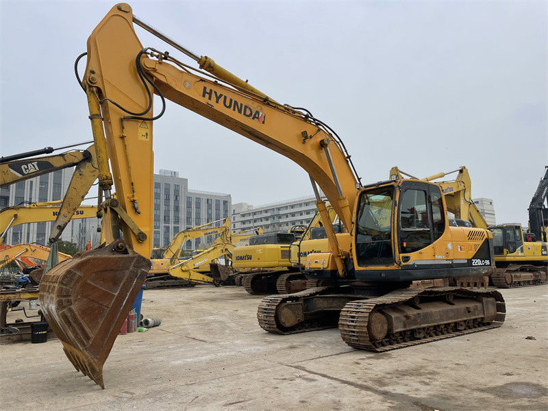Excavadora Hyundai 220LC-9S original de alto desempenho usada com 112 kW de potência do motor