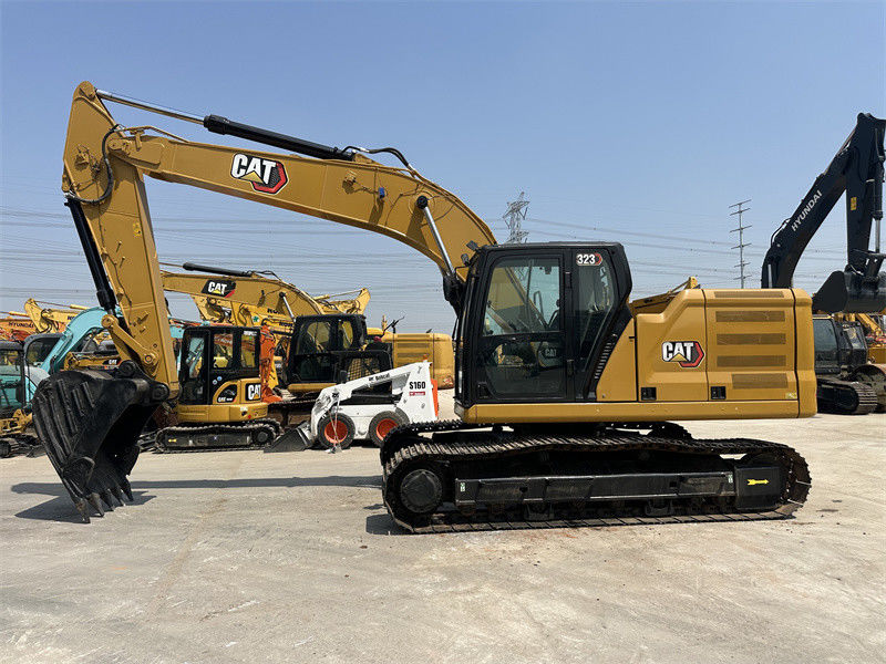 Excavadora usada CAT 323 com motor C7.1 Excavadora de segunda mão Caterpillar ano de 2018