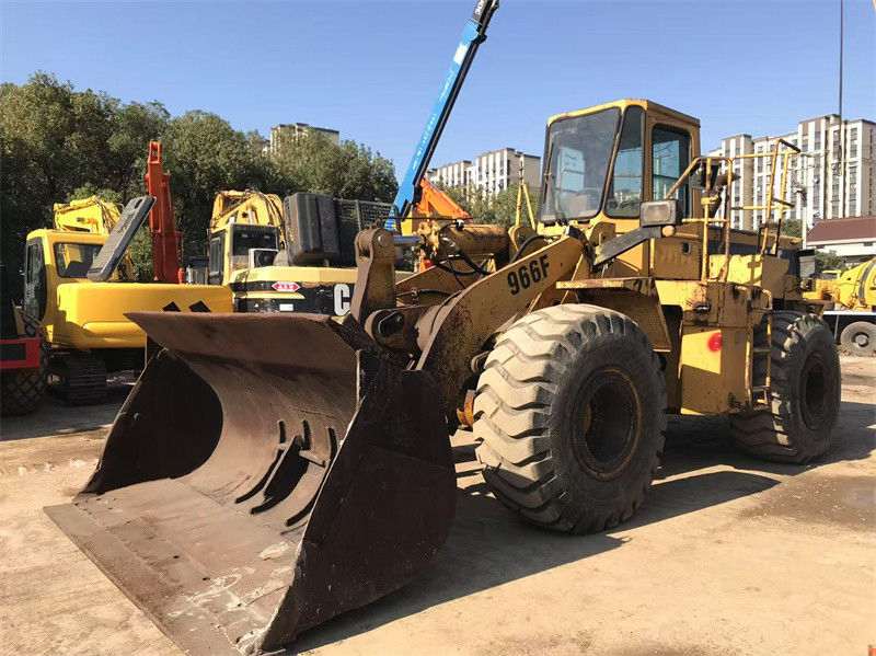 Pintura original Carregador de rodas usado CAT 966F Carregador frontal de segunda mão Caterpillar CAT 966