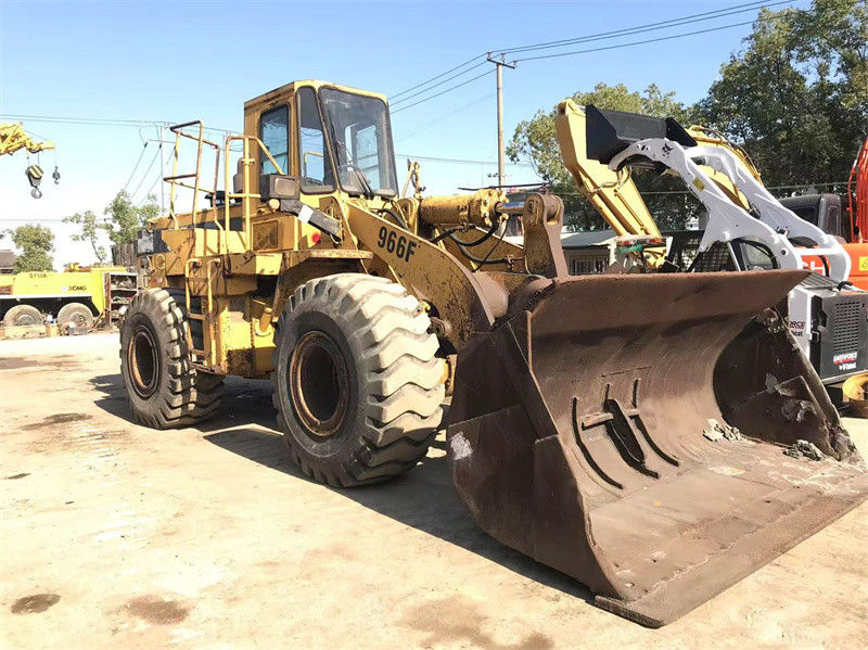 Pintura original Carregador de rodas usado CAT 966F Carregador frontal de segunda mão Caterpillar CAT 966