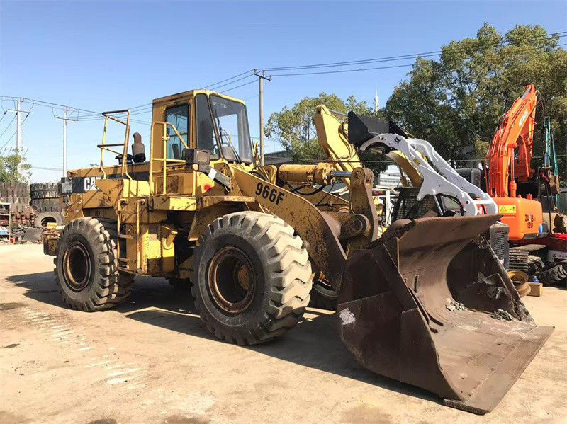 Pintura original Carregador de rodas usado CAT 966F Carregador frontal de segunda mão Caterpillar CAT 966