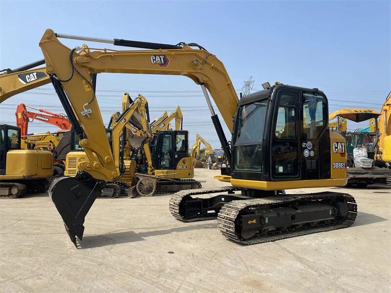 Escavadeira Caterpillar Usada 308E2 Mini Escavadeira Hidráulica Projetada Para Baixos Custos Operacionais E Em Várias Aplicações