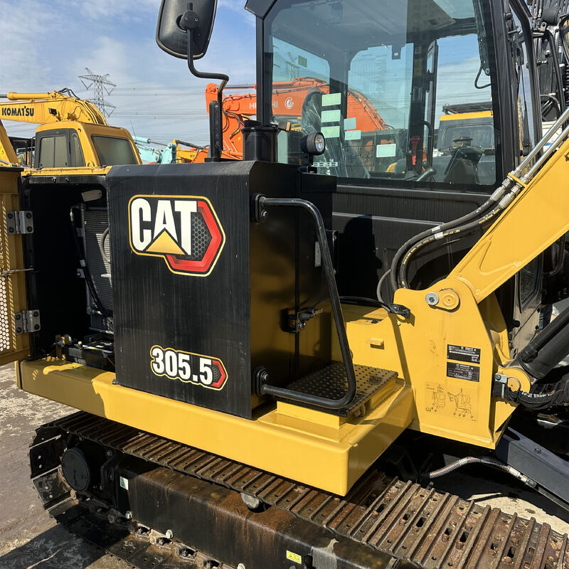 Mini escavadeira CAT 305 5E de 2024, apenas 5,2 horas, como nova, com horas ultrabaixas, escavadeira compacta