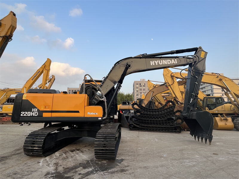 Novo modelo Usado Hyundai HX220HD Excavator 22 Ton Usado Hyundai 220 Crawler Digger