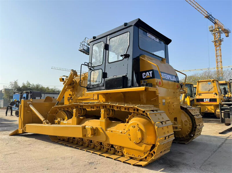 Bulldozer CAT D7G original usado com motor 3306, peso de operação de 20230 kg e lâmina de inclinação reta