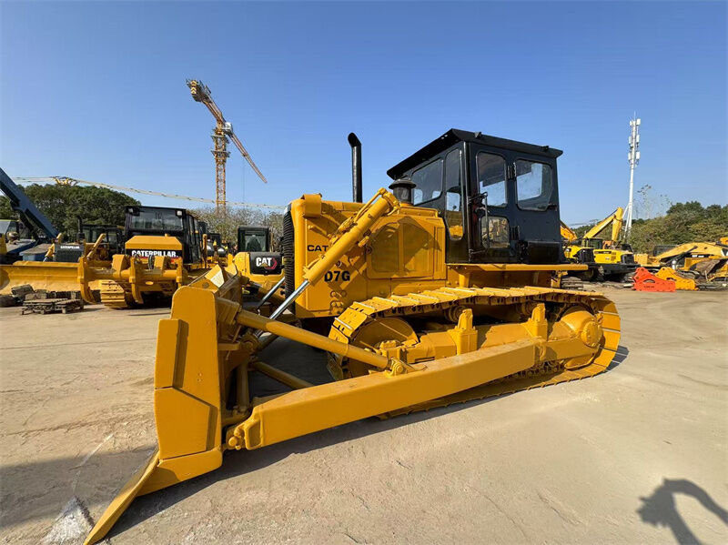 Bulldozer CAT D7G original usado com motor 3306, peso de operação de 20230 kg e lâmina de inclinação reta