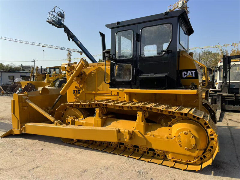 Bulldozer CAT D7G original usado com motor 3306, peso de operação de 20230 kg e lâmina de inclinação reta
