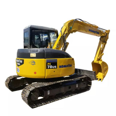 Esteira rolante pequena máquina escavadora usada de KOMATSU Pc78us 7 toneladas