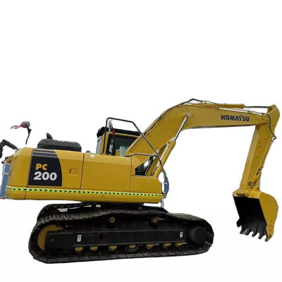 A esteira rolante Pc200-8 usou a máquina escavadora de KOMATSU 20 toneladas de amarelo