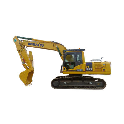 22000kg usou a máquina escavadora da esteira rolante de Second Hand Komatsu PC220 da máquina escavadora de Japão