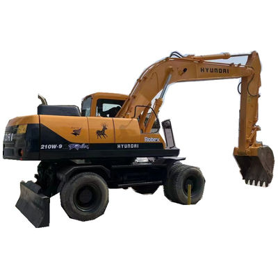 Peso de funcionamento do dever de Limited Sites Heavy da máquina escavadora da roda de R210W 9 Hyundai de 22 toneladas