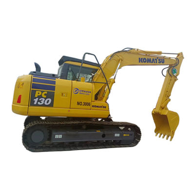 13 máquina escavadora média da esteira rolante de KOMATSU PC130 da mão de Ton Used Japan Excavator Second
