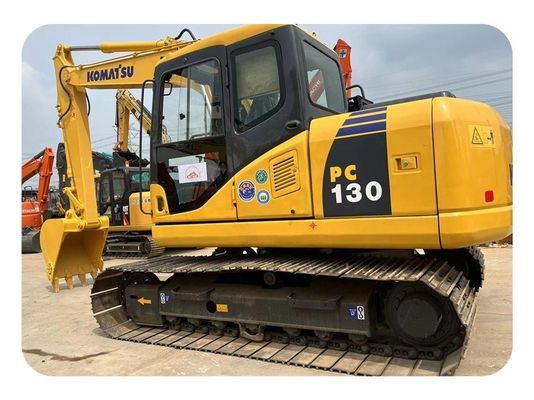 13 trilha de With 800mm da máquina escavadora da esteira rolante de Ton Used Japan Komatsu PC130