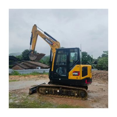 China Sany SY60C Pro Excavadora Usada Segunda Mão 6 Ton Sany sy60 Mini Digger