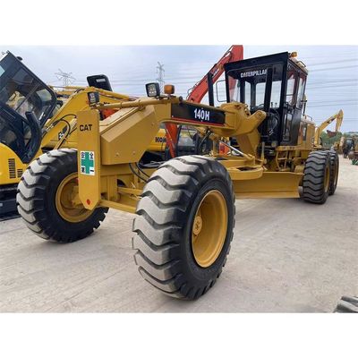 CAT 140H Motor Grader com China Potente Motor Equipamento rodoviário de segunda mão