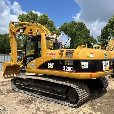 110 kW Excavadora hidráulica CAT 320CL recondicionada com trilho de 600 mm