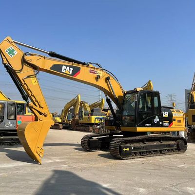 Excavadora Caterpillar 320DL em bom estado com linha de martelo para mineração