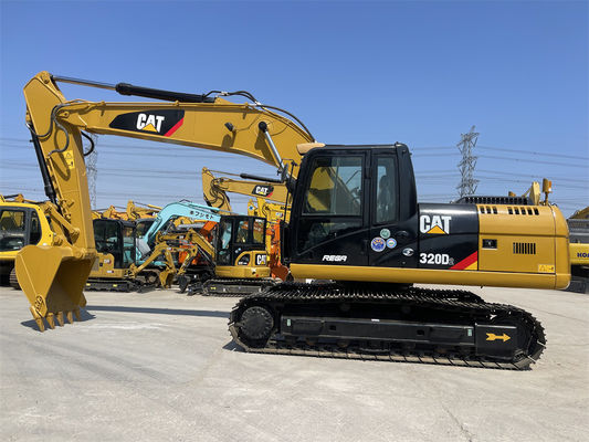 Excavadora usada Caterpillar 320D2 20 toneladas Excavadora de gato médio