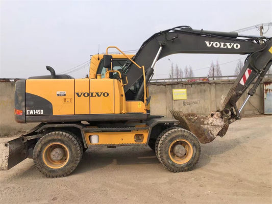 Excavadora usada original de alta qualidade Volvo 145B Excavadora de rodas