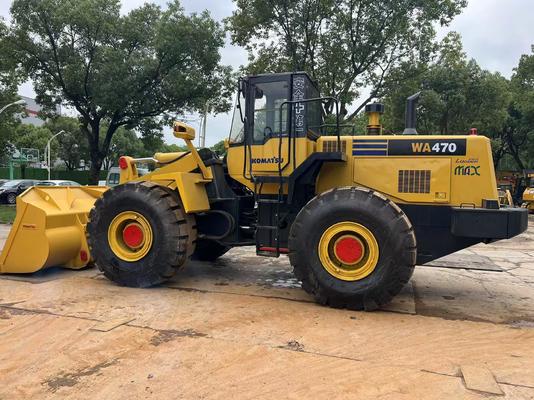 Equipamento de construção usado carregador de rodas komatsu WA470-3 para venda