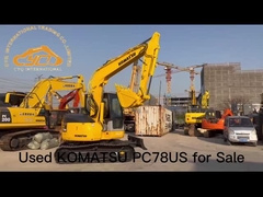 A máquina escavadora usada de Japão KOMATSU PC78US usou mini máquinas escavadoras de KOMATSU pc78 para a venda